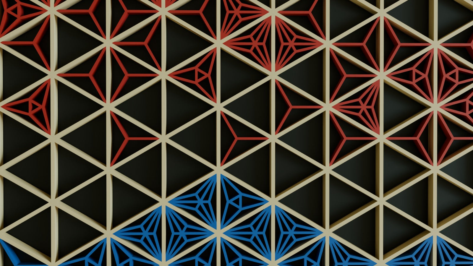 Panel Kumiko -- Estilo Montañas