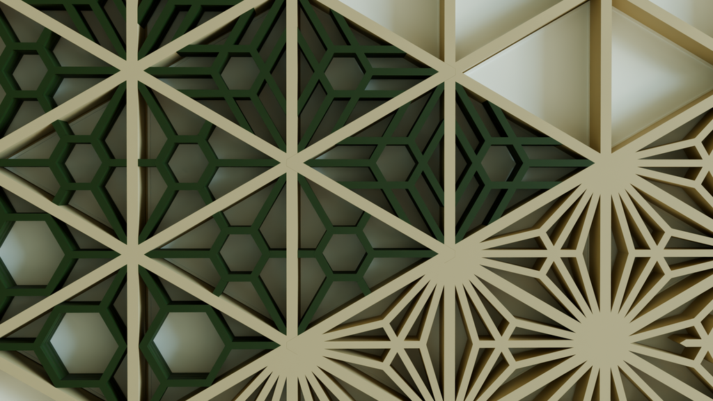 Kumiko Panel -- Interlacing Style