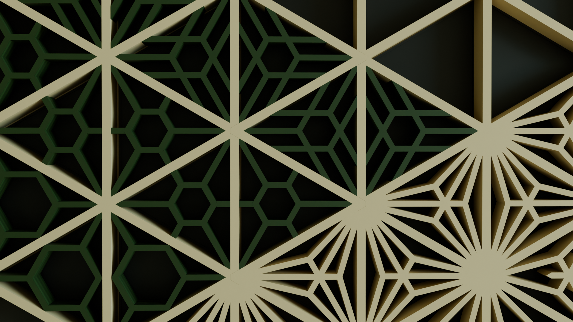Panel Kumiko -- Estilo Entrelazado