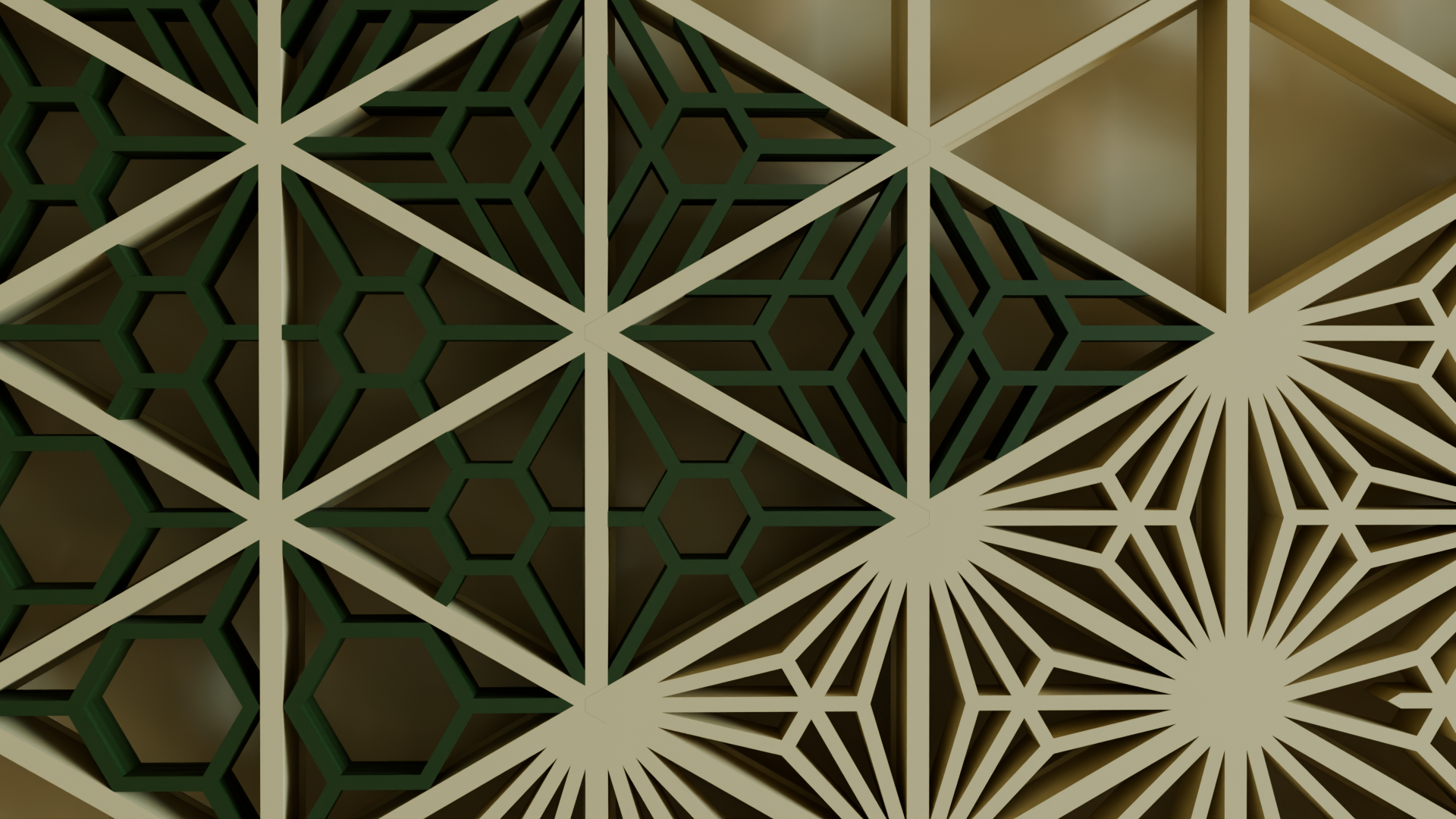 Panel Kumiko -- Estilo Entrelazado